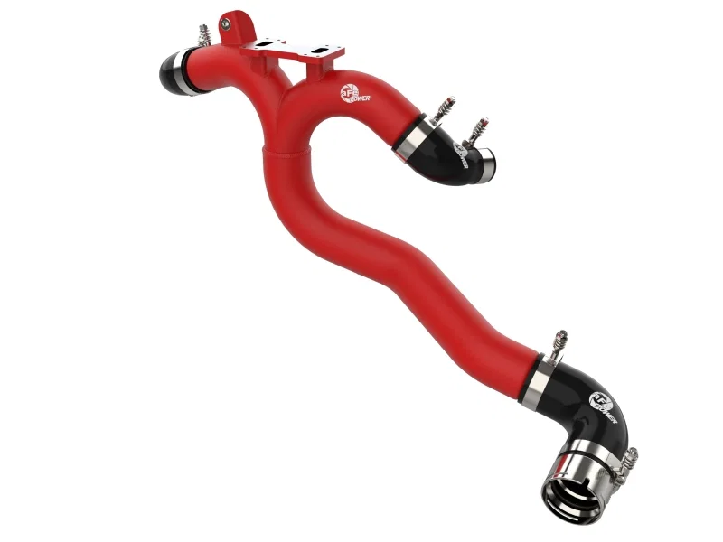 aFe 46-20508-R, 2018-2020 Kia Stinger 19-22 G70 BladeRunner 3in Aluminum Hot Charge Pipe Red