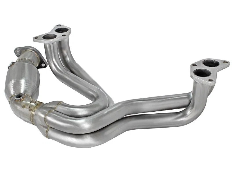 aFe 48-36005-1HC, 12-17 Toyota 86 / FRS / BRZ Twisted Steel 304 Stainless Steel Long Tube Header w/ Cat