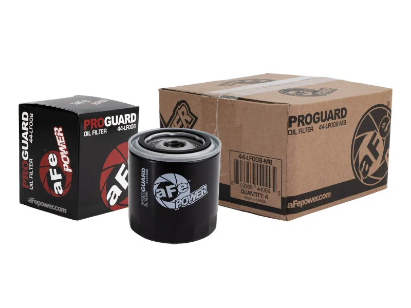 aFe 44-LF008-MB, Pro GUARD D2 Oil Filter 93-11 Ford Gas Trucks V8 4.6L/5.4L/5.8L (4 Pack)