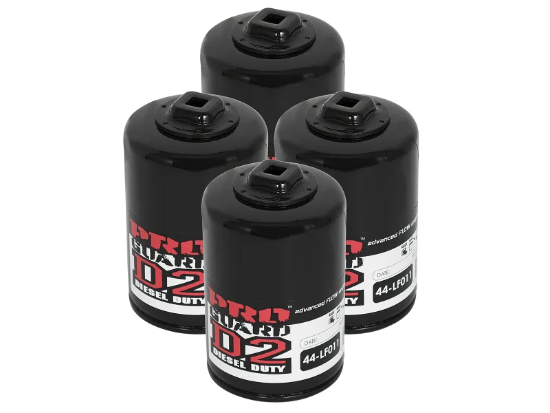 aFe 44-LF011-MB, Pro GUARD D2 Oil Filter 99-05 GM Gas Trucks V8 4.8L/5.3L/6.0L (4 Pack)
