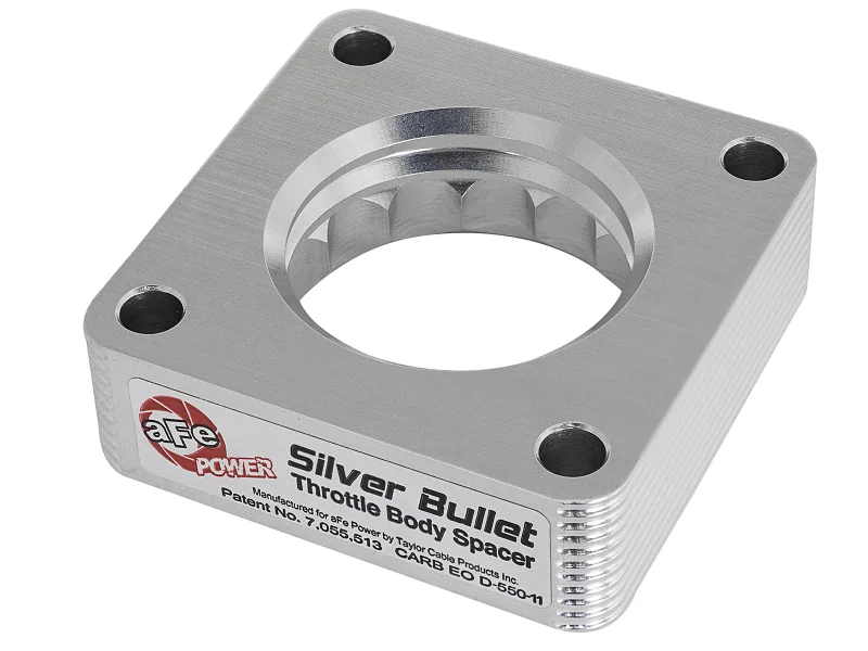 aFe 46-35001, Silver Bullet Throttle Body Spacers TBS Jeep Wrangler (TJ YJ) 91-06 4.0L