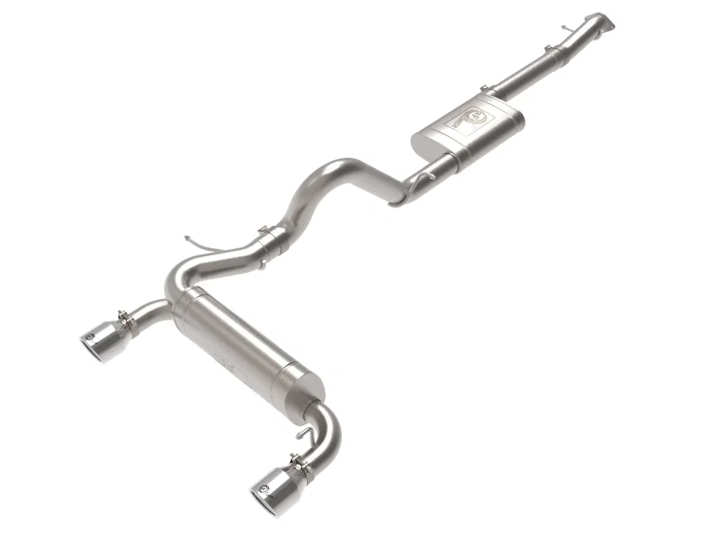aFe 49-33138-P, 2021+ Ford Bronco L4-2.3L (t) / V6-2.7L (tt) Vulcan 3in. to 2.5in. SS Cat-Back - Polished