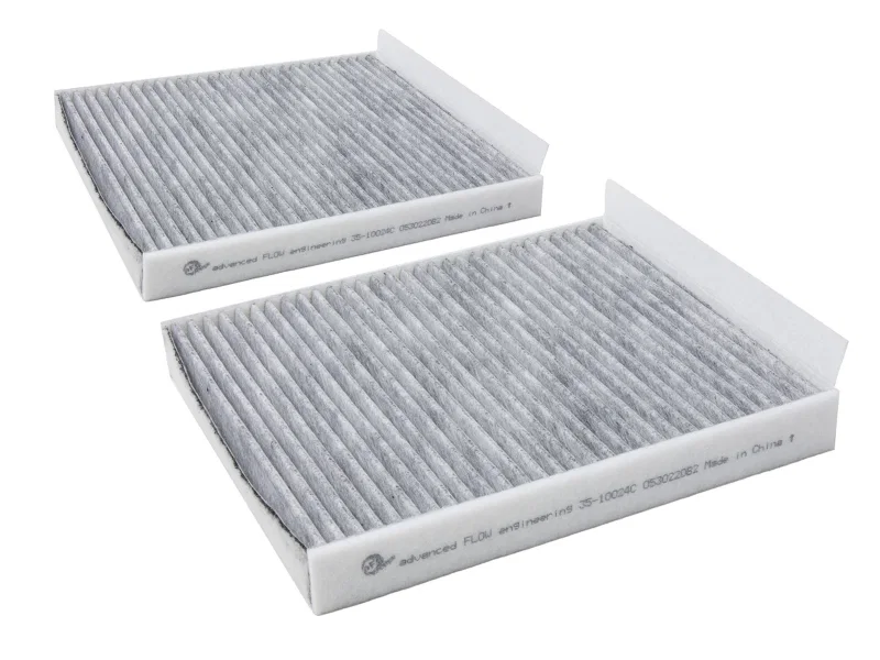 aFe 35-10024C-MB, 09-19 BMW 5/6/7 Series Various Models Carbon Cabin Air Filter (Pair)