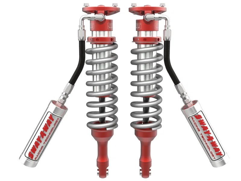 aFe 101-5600-19, 05-22 Toyota Tacoma / 03-09 4Runner V6 4L Sway-A-Way 2.5 Front Coilover Kit w/ Remote Reservoirs