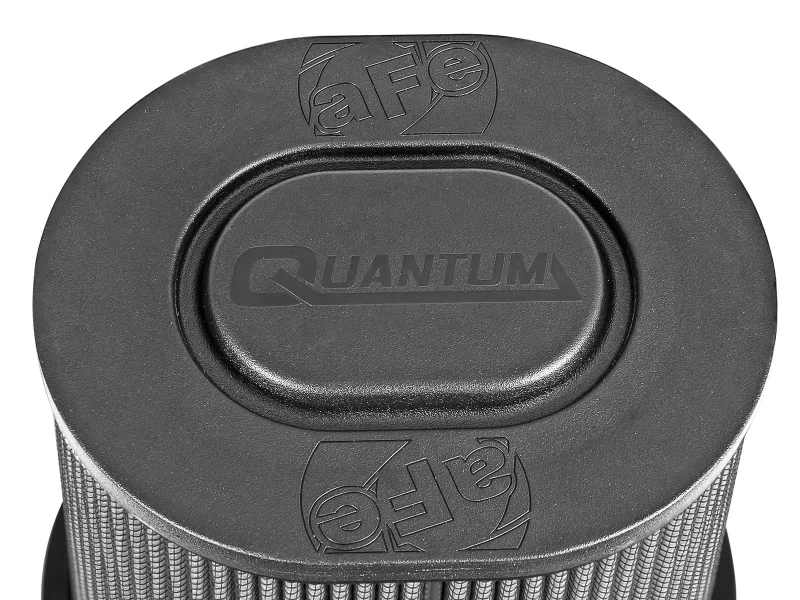 aFe 21-90098, Quantum Pro DRY S Air Filter Flat Top - 5in Flange x 9in Height