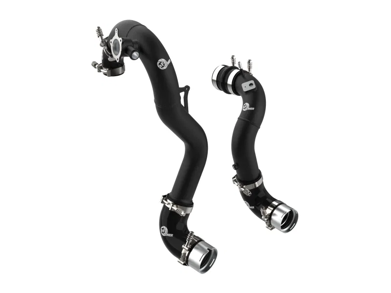aFe 46-20574-B, 21-22 Ford Bronco L4-2.3L (t) BladeRunner Alum Hot/Cold Charge Pipe Kit - Black