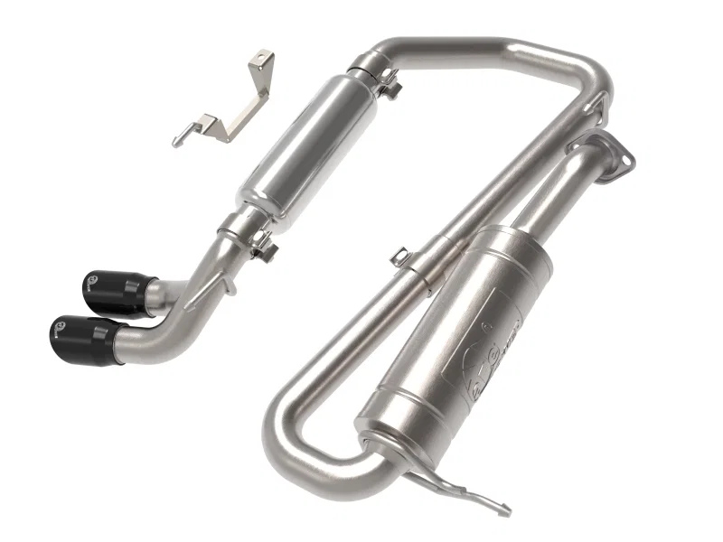 aFe 49-37020-B, 18-21 Suzuki Jimny Takeda 2-1/4in. 304 SS Cat-Back Exhaust w/ Blk Tip