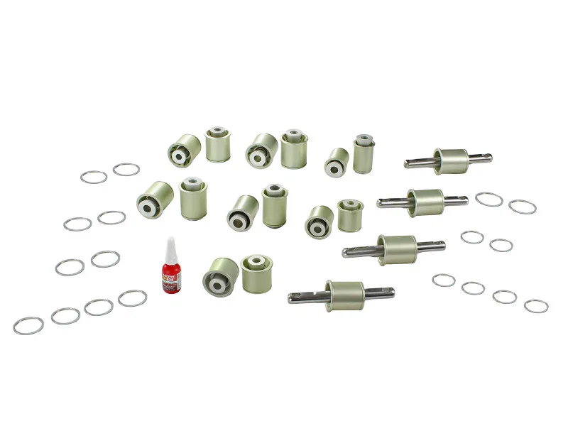 aFe 460-401001-A, Control PFADT Steel Frame Solid Spherical Control Arm Bearings Set; Chevy Corvette C5 / C6 97-13