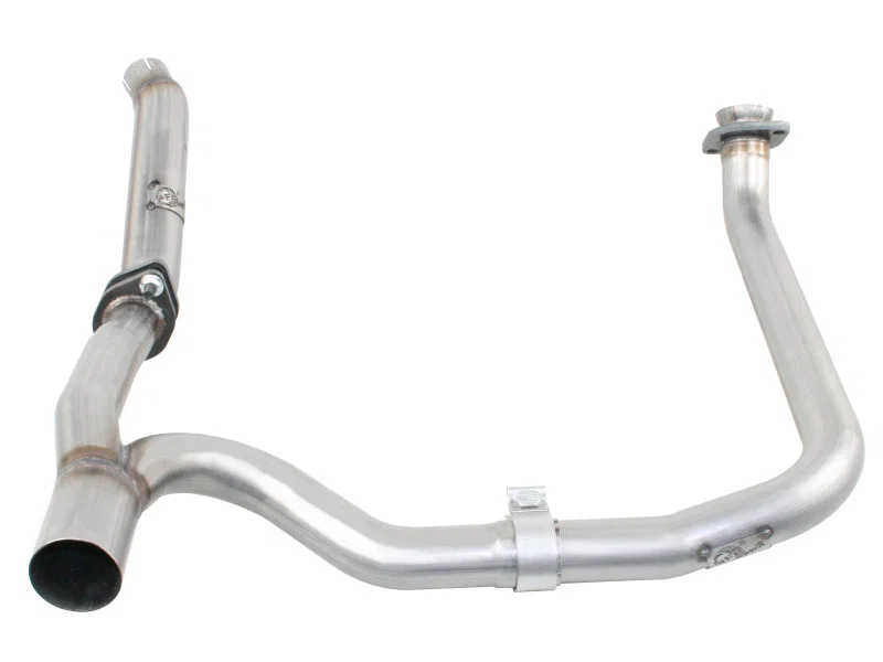 aFe 48-06210, Twisted Steel Delete Down-Pipe and Y-Pipe 2 to 2-1/2in Alum Steel Exhaust 12-16 Jeep Wrangler
