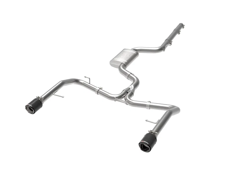 aFe 49-36432-C, 19-21 VW Jetta GLI (MKVII) L4-2.0L (t) MACH Force-Xp 304 SS Cat-Back Exhaust System Carbon Tips