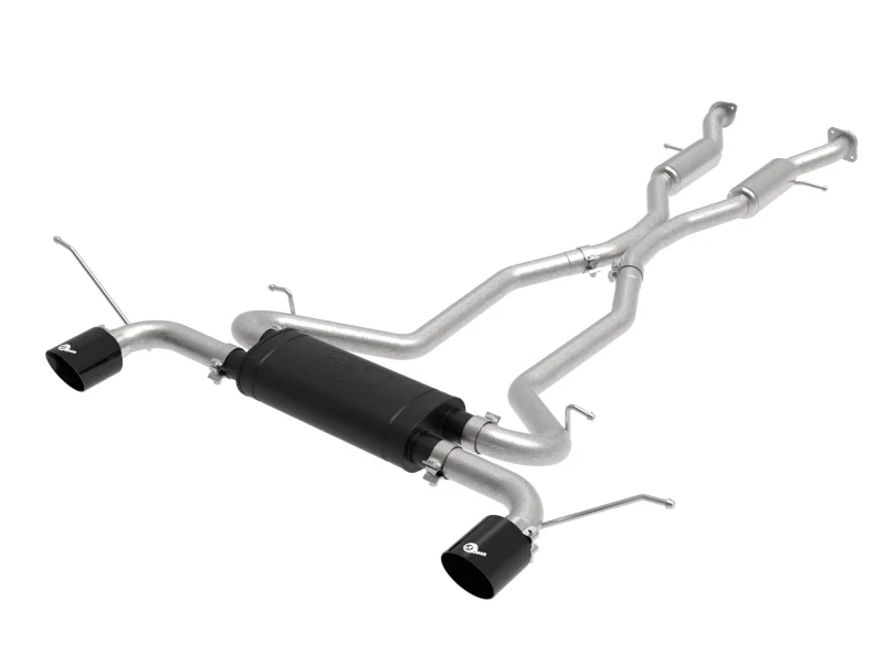 aFe 49-38085-B, Vulcan Series 2.5in 304SS Cat-Back Exhaust 11-20 Jeep Grand Cherokee (WK2) 5.7L w/ Black Tips