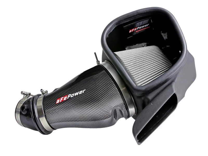 aFe 57-10002D, Track Series Carbon Fiber Pro Dry S AIS - 2018 Jeep Grand Cherokee Trackhawk (WK2) V8-6.2L(SC)