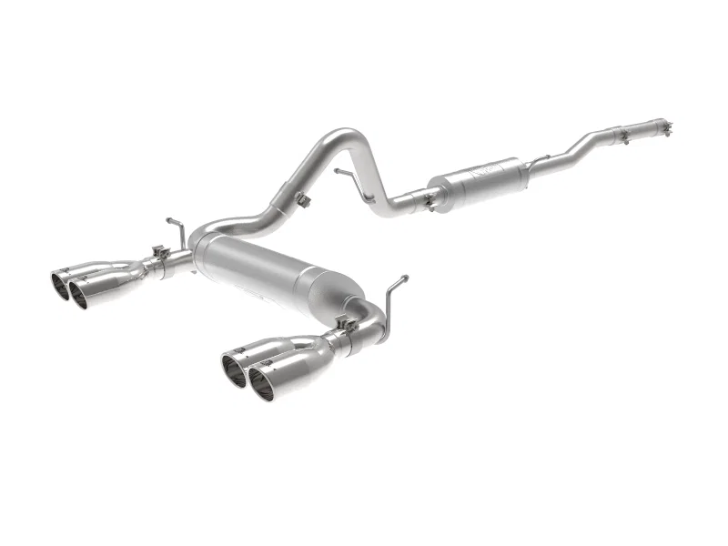 aFe 49-38087-P, Vulcan Series 2.5in 304SS Cat-Back Exhaust 07-18 Jeep Wrangler (JK) V6-3.6/3.8L w/ Polished Tips