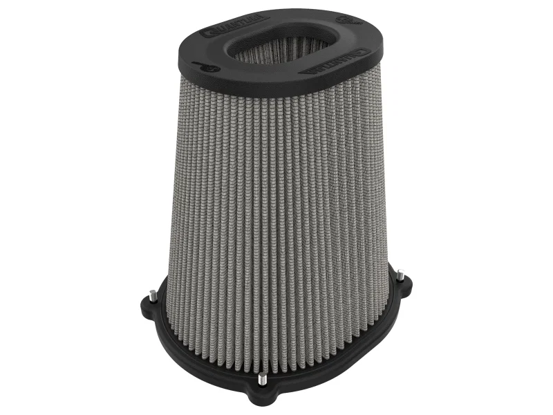 aFe 21-91133, Quantum Pro DRY S Air Filter Inverted Top - 5.5inx4.25in Flange x 9in Height - Dry PDS