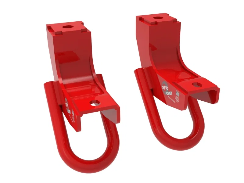 aFe 450-72T001-R, Front Tow Hook Red 2022 Toyota Tundra 3.5L V6