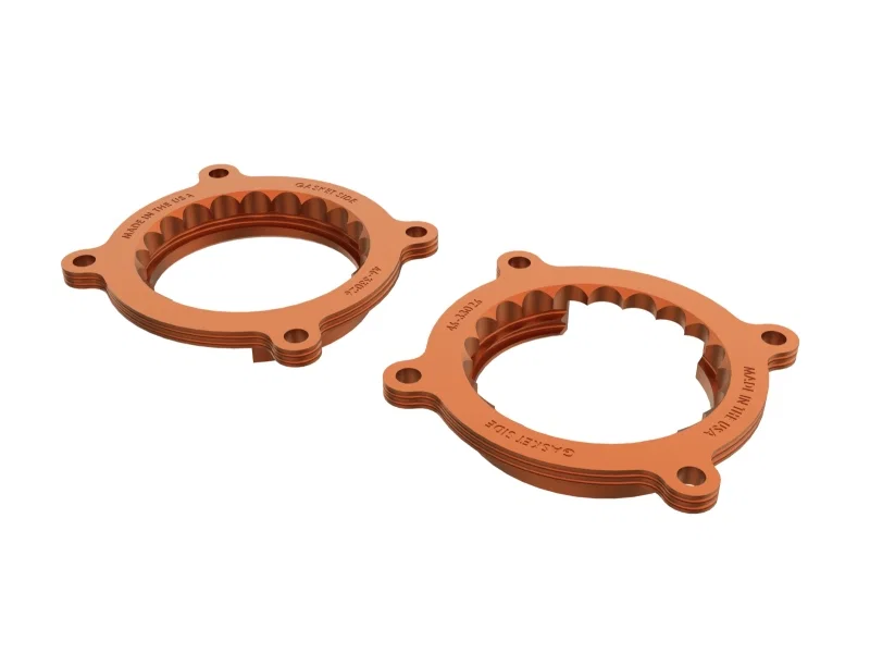 aFe 46-33026N, 2024 Ford Mustang GT/ 2024 Ford Mustang Dark Horse V8 5.0L Silver Bullet Throttle Body Spacer
