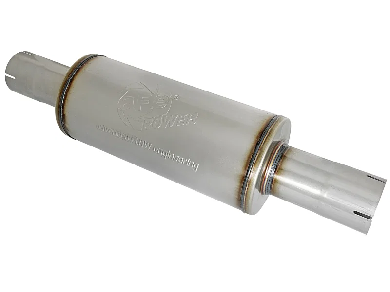 aFe 49M00025, ATLAS Muffler 3-1/2 IN ID Center/Center x 7 IN Dia. X 16 IN L - Round Body