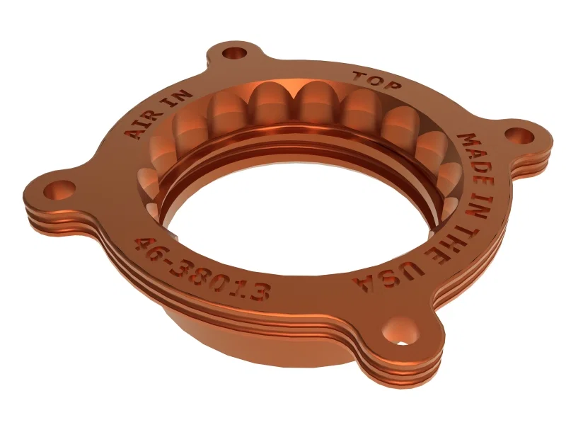 aFe 46-38013, Silver Bullet Throttle Body Spacers TBS 22-23 Toyota GR86 H4-2.4L - Orange