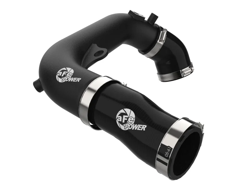 aFe 46-20778-B, 2024+ Jeep Wrangler JL L4-2.0L (t) BladeRunner 2-1/2in Aluminum Hot Charge Pipe - Black