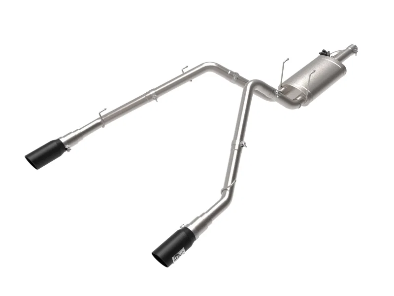 aFe 49-32083-B, 09-18 Ram 1500 V8 5.7L Hemi Gemini XV 3in 304 SS Cat-Back Exhaust w/ Black Tips
