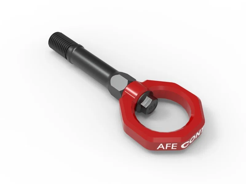 aFe 450-712001-R, CONTROL Front Tow Hook Nissan Z 23-25 V6-3.0LRed