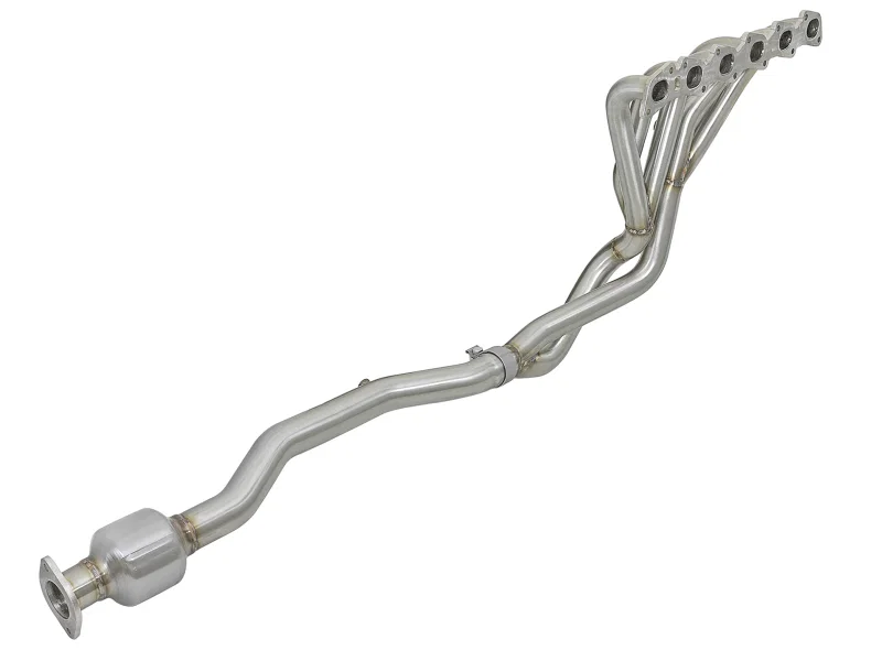 aFe 48-36109-YC, Twisted Steel Long Tube Header/Connection Pipes Street Series 01-16 Nissan Patrol (Y61) V8 4.8L