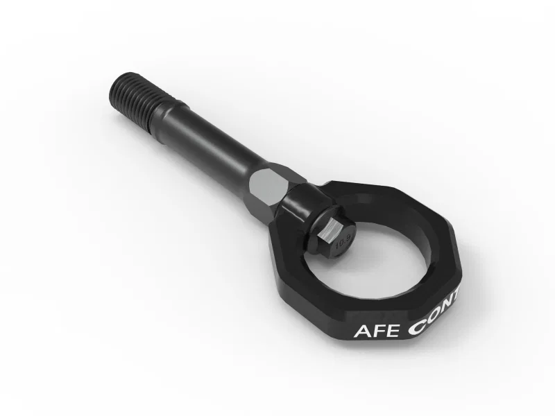 aFe 450-712001-B, CONTROL Front Tow Hook Nissan Z 23-25 V6-3.0L0 Black