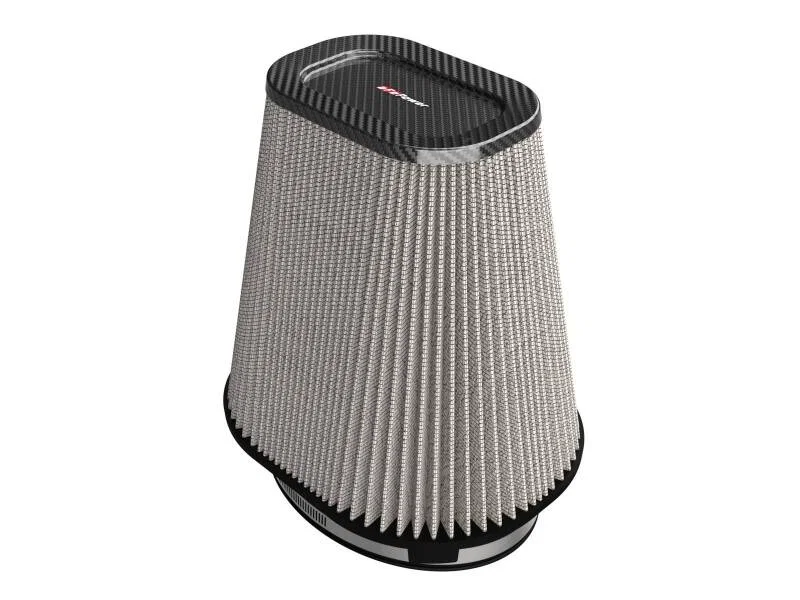 aFe 27-90204D, Track Series Intake Pro DRY S Air Filter (7-1/2 x5-1/2)IN F x(9-1/4 x7-1/4)IN B x(6 x4)IN T x9IN