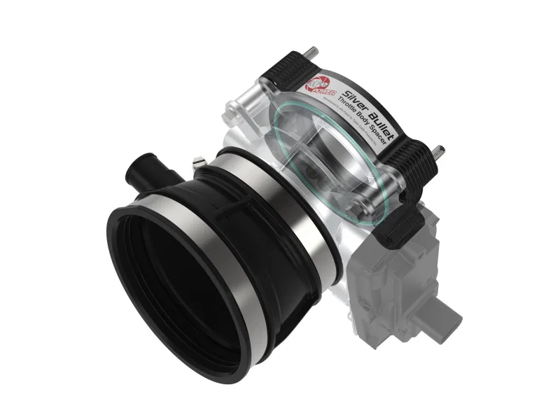 aFe 46-34023B, 2020 Vette C8 Silver Bullet Aluminum Throttle Body Spacer / Works With aFe Intake Only - Black