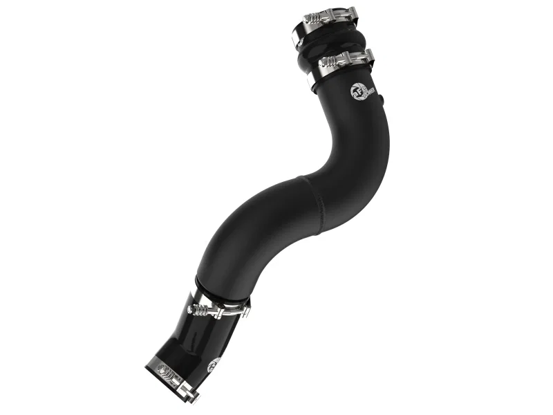 aFe 46-20619-B, 19-23 RAM Diesel L6-6.7L BladeRunner 3.5 IN Aluminum Cold Charge Pipe - Black