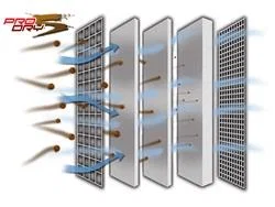 aFe 70-10037, ProHDuty Air Filters OER PDS A/F HD PDS RC: 13OD x 7.92ID x 16.44H