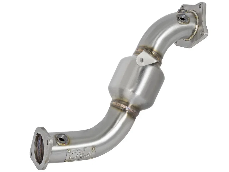 aFe 48-34126-HC, Twisted Steel Down-Pipe Catted 13-16 Cadillac ATS L4-2.0L (t)