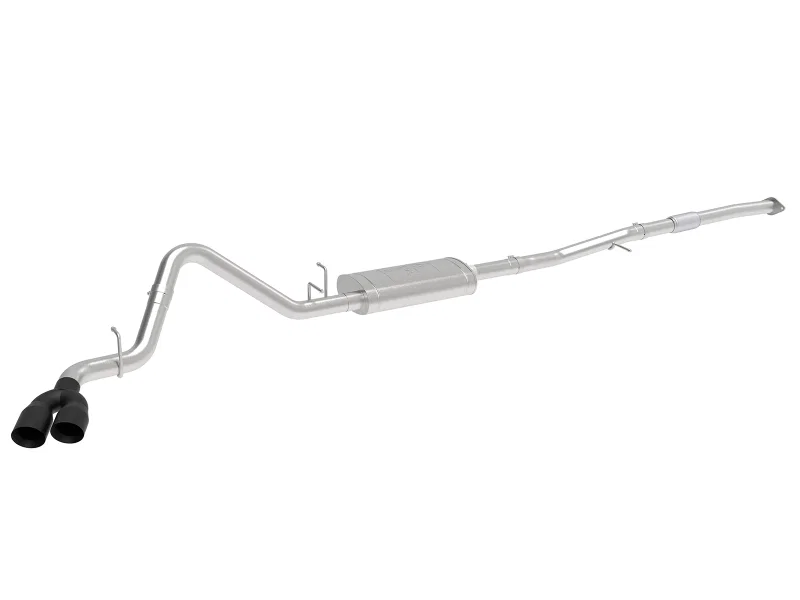 aFe 49-34109-B, Vulcan Series 3in 304SS Exhaust Cat-Back w/Blk Tip 2019 GM Silverado/Sierra 1500 L4-2.7L (t)