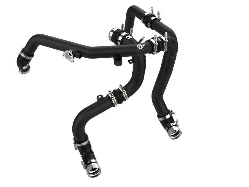 aFe 46-20584-B, 21-23 Ford Bronco V6-2.7Ltt BladeRunner Alum Hot & Cold Charge Pipe Kit - Black