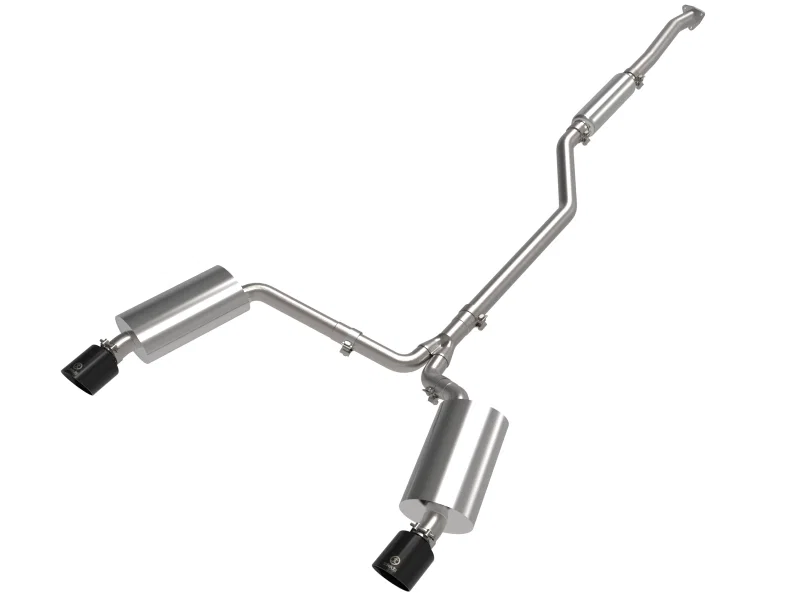 aFe 49-36629-B, 09-14 Acura TSX L4 2.4L Takeda 2-1/2in To 2-1/4in 304 SS Cat-Back Exhaust System w/ Black Tip