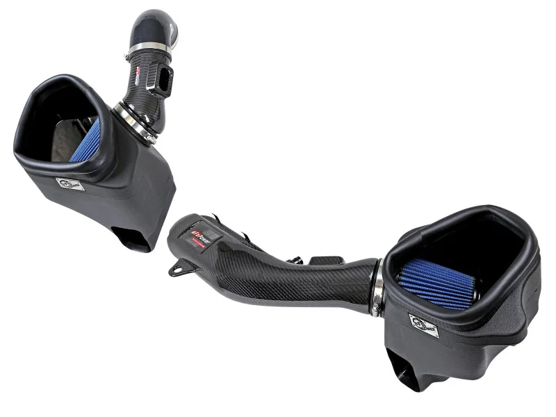 aFe 57-10006R, Track Series Stg 2 Carbon Fiber Intake w/Pro 5R Media 15-20 BMW M3/M4(F80/82/83) L6-3.0L(tt) S55