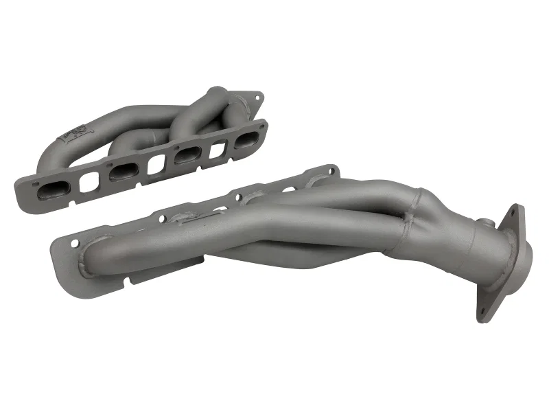 aFe 48-32031-T, Twisted Steel 304SS Short Header 15-22 Dodge Challenger SC V8-6.2L / 6.4L HEMI Titanium Coating