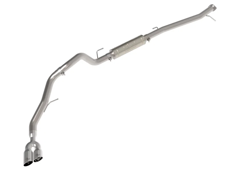 aFe 49-33156-P, Vulcan Series 3in Stainless Rear-Side Exit Exhaust Sys Polished Ford Ranger Raptor 22-26 L4-2.0L