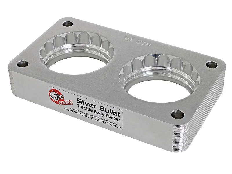 aFe 46-33005, Silver Bullet Throttle Body Spacers TBS Ford Trucks 99-04 V10-6.8L