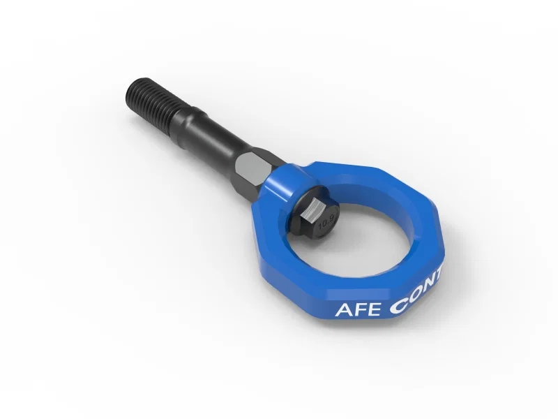 aFe 450-401015-L, CONTROL Rear Tow Hook Chevrolet Corvette (C8) 20-25 V8-6.2L- Blue