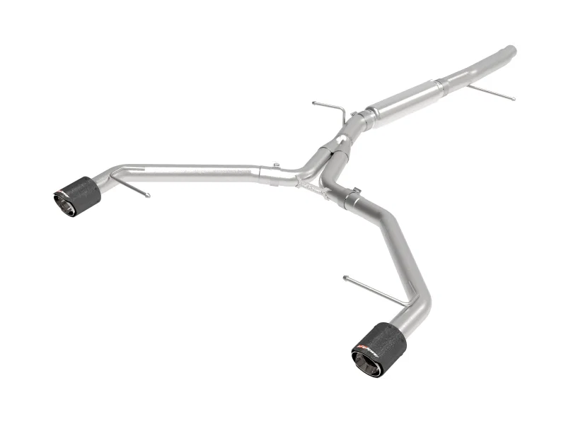 aFe 49-36419-C, 17-19 Audi A4 (L4-2.0L) MACH Force-Xp Stainless Steel Axle-Back Exhaust System - Carbon Tip