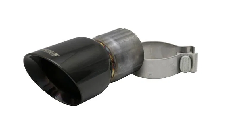 CORSA Performance 14497BLK, 10-14 Volkswagen R Mk6 Black Two 4.0in Black PVD Polished Pro-Series Tips
