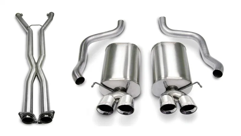 CORSA Performance 14169CB4, 07-08 Corvette 2.5in. Sport Series Cat-Back Dual Rear Exit with Twin 3.5in. Polished Tips