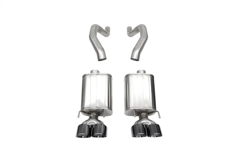 CORSA Performance 21077BLK, 06-13 Chevy Corvette C6 Z06 7.0L / 09-13 ZR1 6.2L Black PVD AxleBack Exhaust w/4.5in Twin Tips