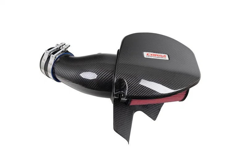 CORSA Performance 44016D, 21-23 Dodge Challenger/Charger 6.4L V8 Carbon Fiber Open Element Air Intake - Dry