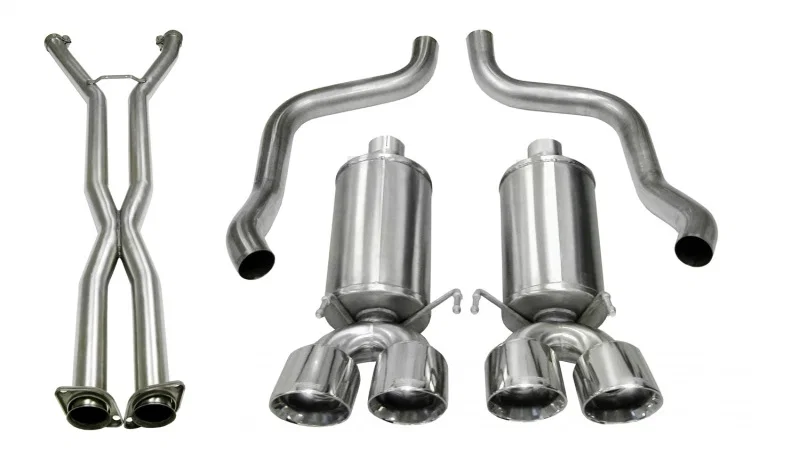 CORSA Performance 14470CB, 09-13 Chevrolet Corvette (C6) 2.5in Xtreme Cat-Back Exhaust - 3.5in Twin Tips