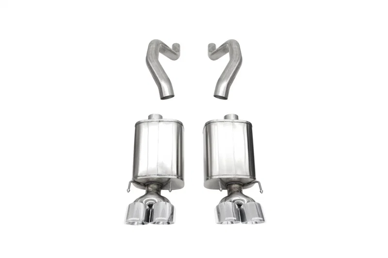 CORSA Performance 21077, 06-13 Chevy Corvette C6 Z06 7.0L / 09-13 ZR1 6.2L Polished Axle-Back Exhaust w/4.5in Twin Tips