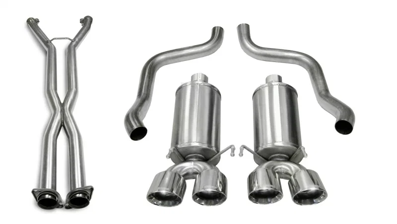 CORSA Performance 14469CB6, 06-08 Chevrolet Corvette C6 (A/T) 2.5in Xtreme Cat-Back Exhaust - 3.5in Twin Tips