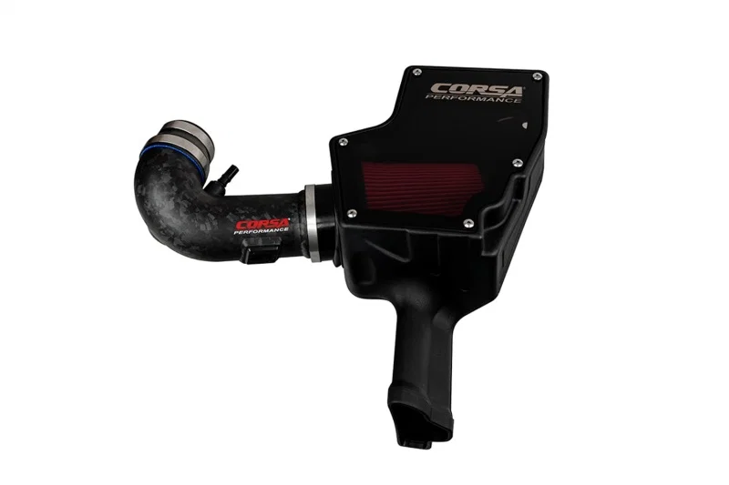 CORSA Performance 44007D-MF, 2018-2023 Ford Mustang GT 5.0L V8 Forged Carbon Fiber Air Intake w/ DryTech 3D No Oil Filter