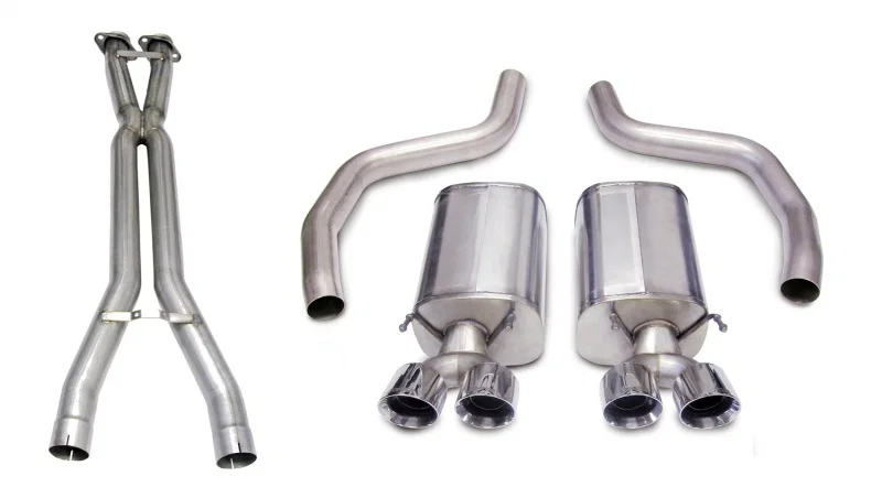 CORSA Performance 14164CB1, 06-11 Chevrolet Corvette C6 Z06/ZR1 Sport Cat-Back Dual Rear Exit w/ Twin 4.0in Black Tips